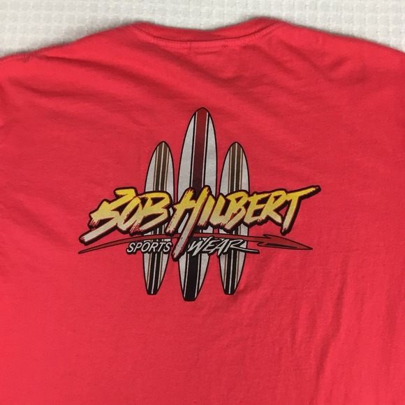 Vintage Surf Tee Men L 44" Slim Bob Hilbert Sports Wear T-Shirt Short Sleeve 90s - Picture 4 of 9